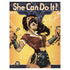 DC Comics Bombshells Wonder Woman Poster Do It Official Women's T-shirt ()