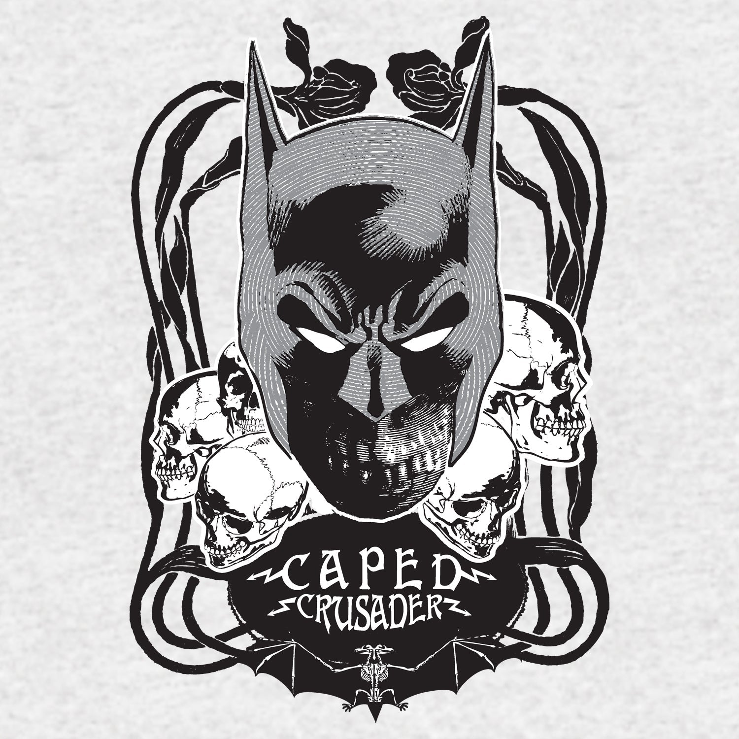 DC Comics Batman Skulls Crusader Official Men's T-shirt ()