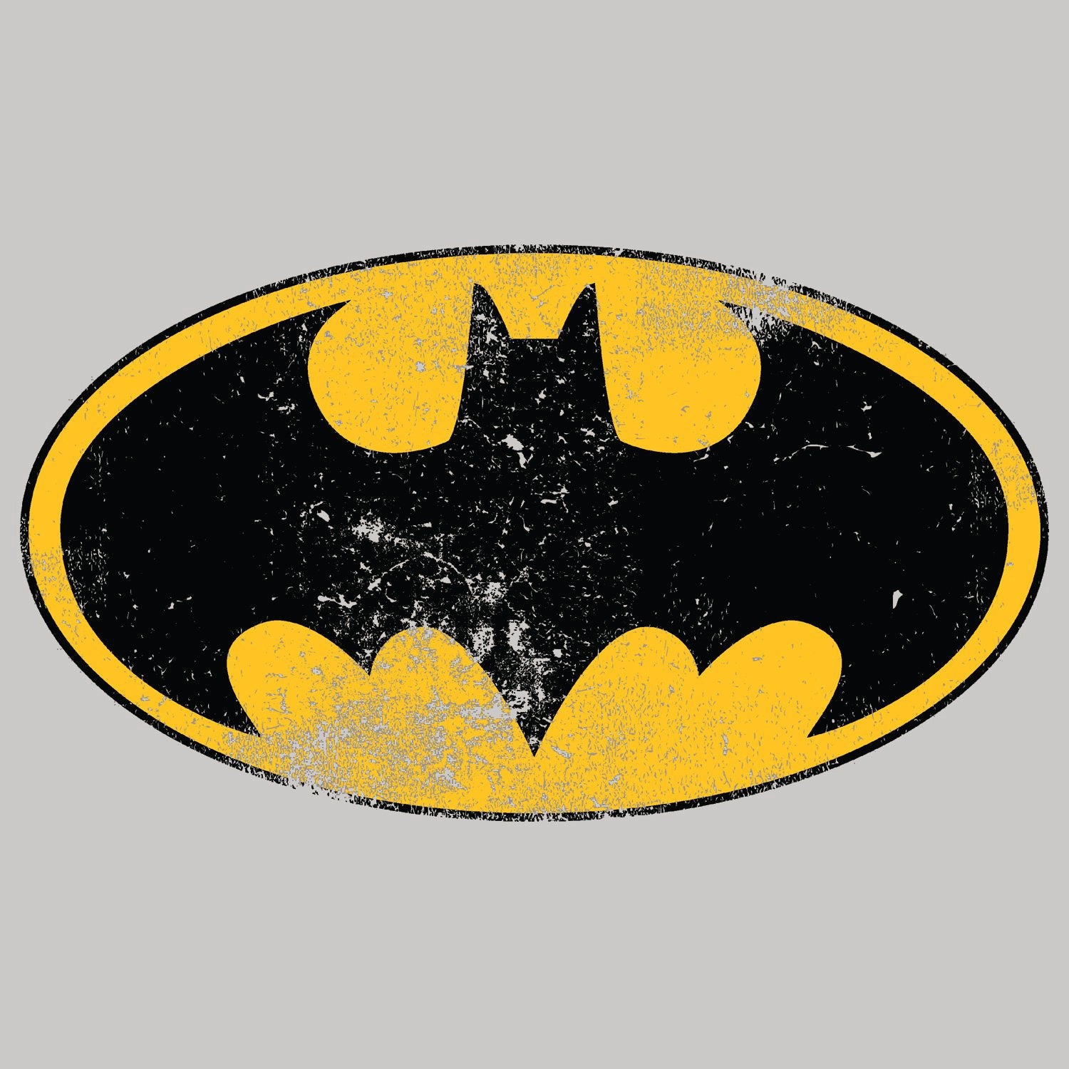 DC Comics Batman Logo Classic Distressed Official Women's T-Shirt ()