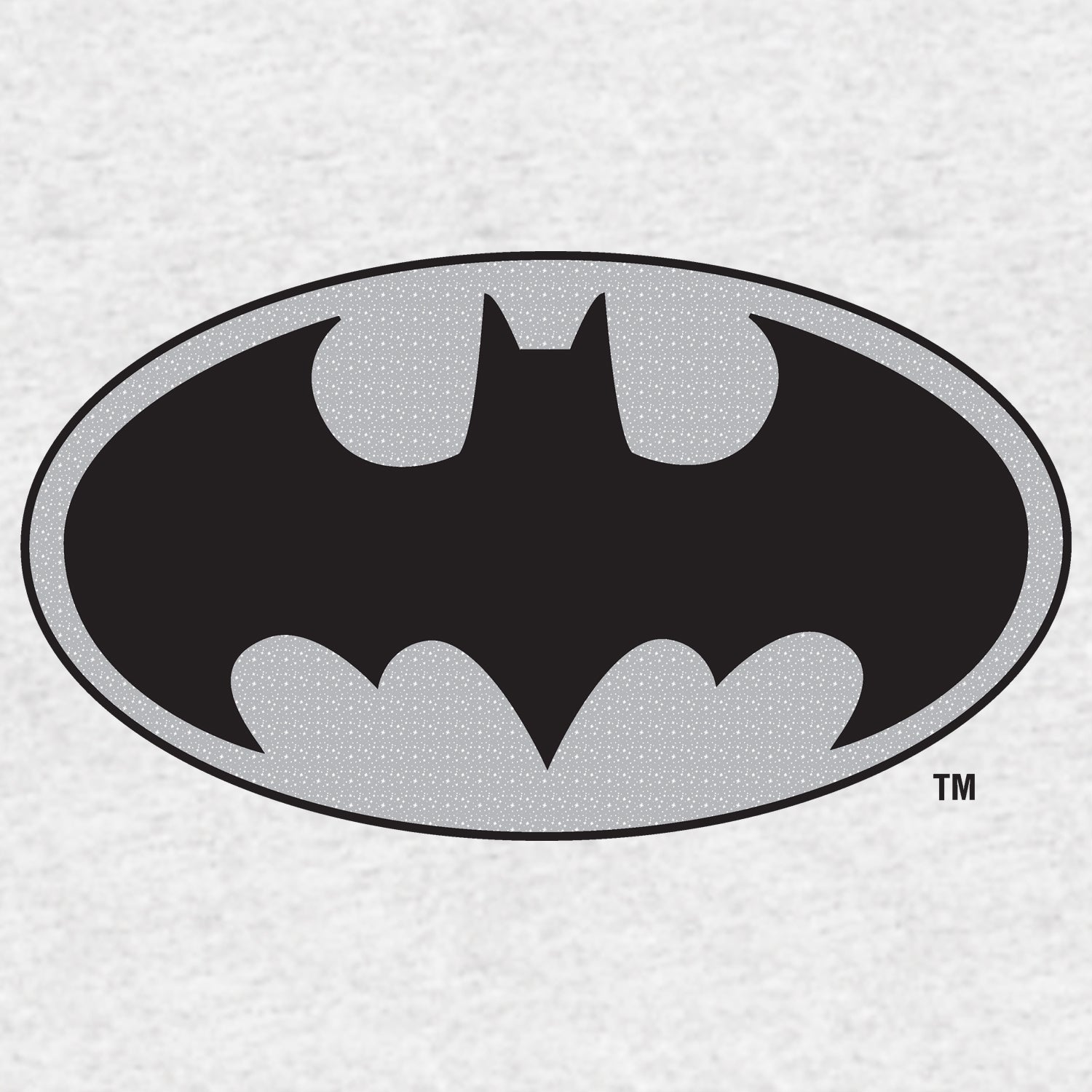 DC Comics Batman Logo Grey Official Kid's T-Shirt ()