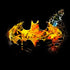 DC Comics Batman Logo Saturated Official Women's T-shirt ()