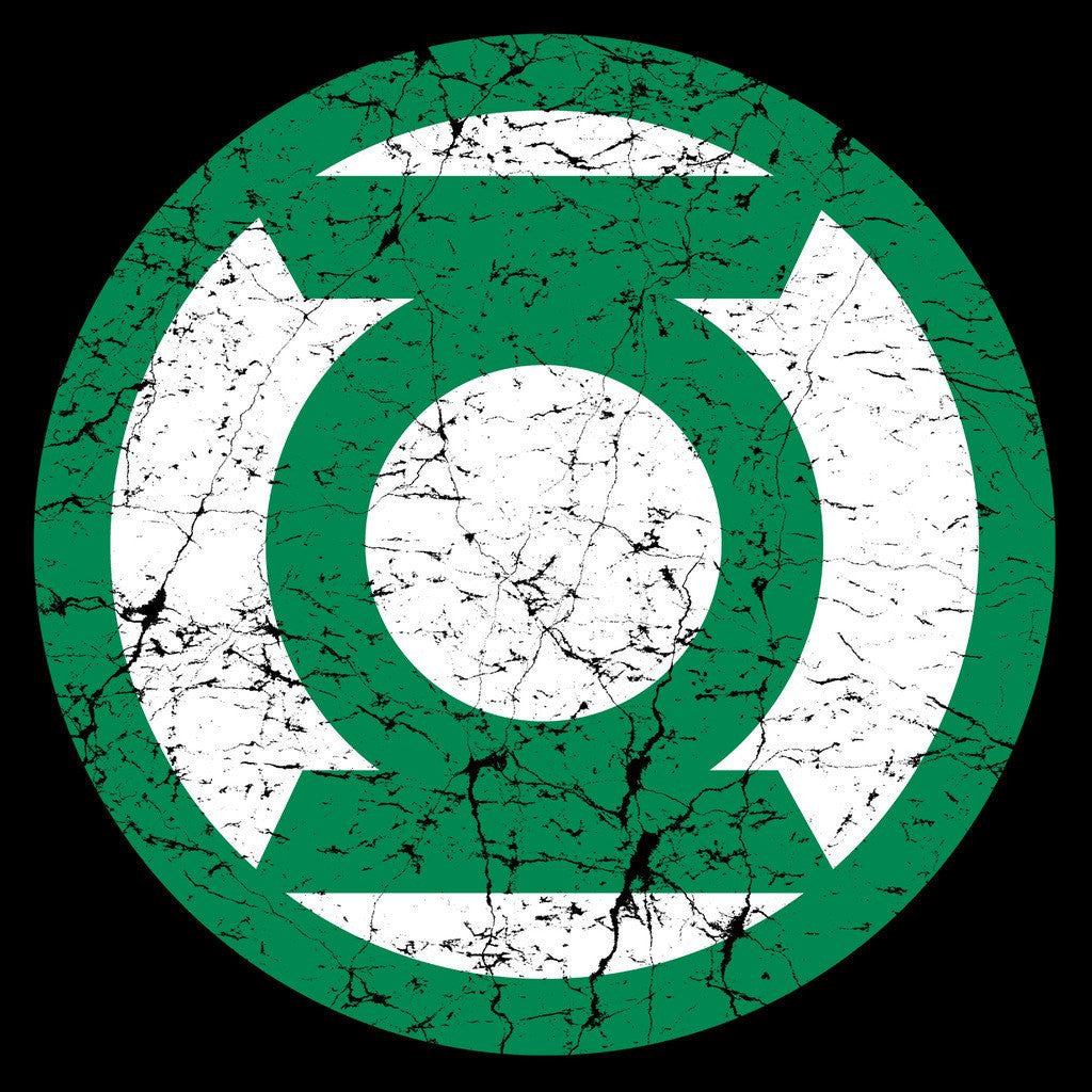 DC Comics  Lantern Distressed Logo Official Men's T-shirt
