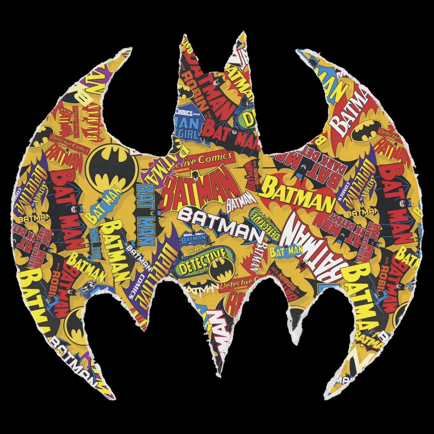 DC Comics Batman Comic Mash Logo Official Sweatshirt ()