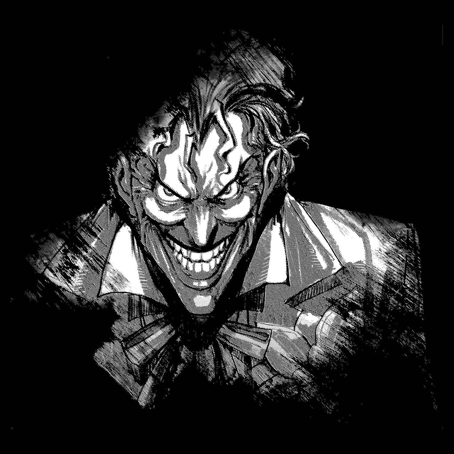 DC Comics Joker Character Silhoutte Official Men's T-Shirt ()