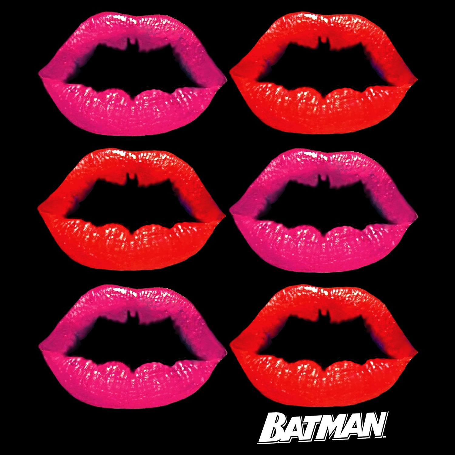 DC Comics Batman Logo Lips Official Sweatshirt ()