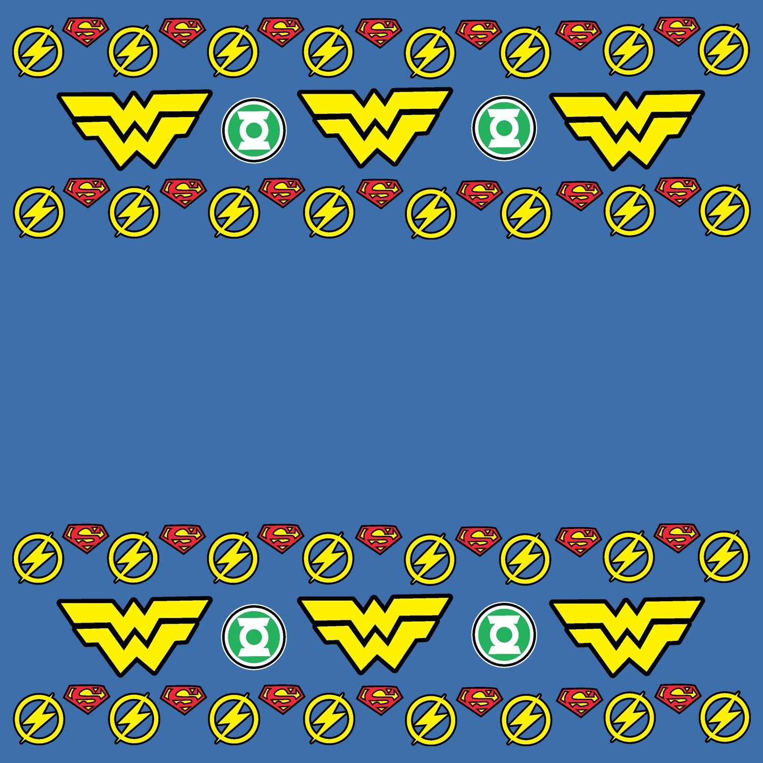 DC Comics Justice League Wonder Woman Xmas Pattern Tube Official Sweatshirt (Royal )