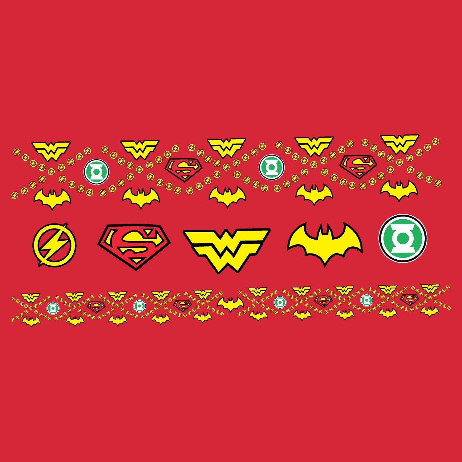 DC Comics Justice League Xmas Pattern Tube Official Sweatshirt ()