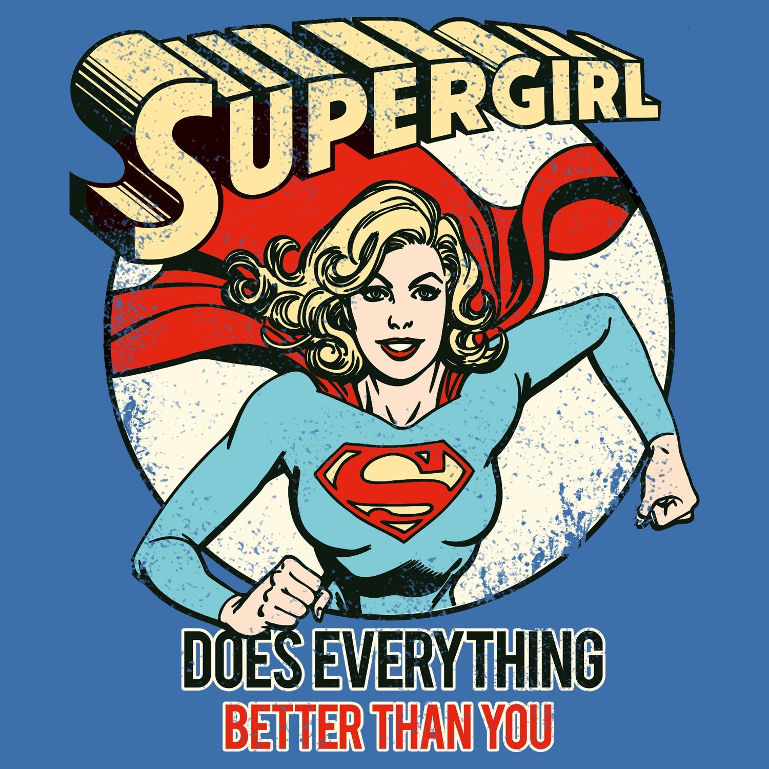 DC Comics Supergirl Text Better Than You Official Women's T-shirt ()