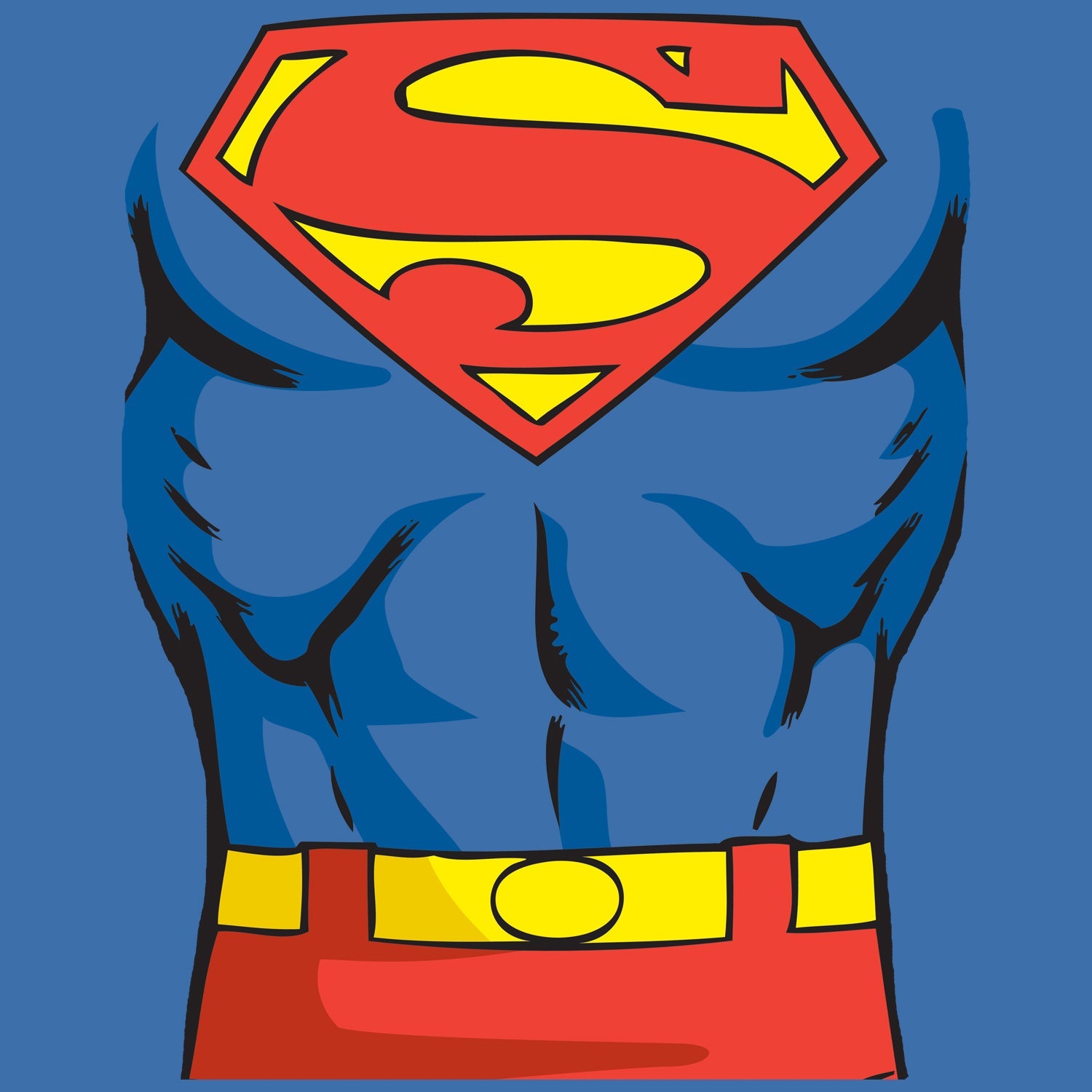 DC Comics Superman Cosplay Official Men's T-shirt ()