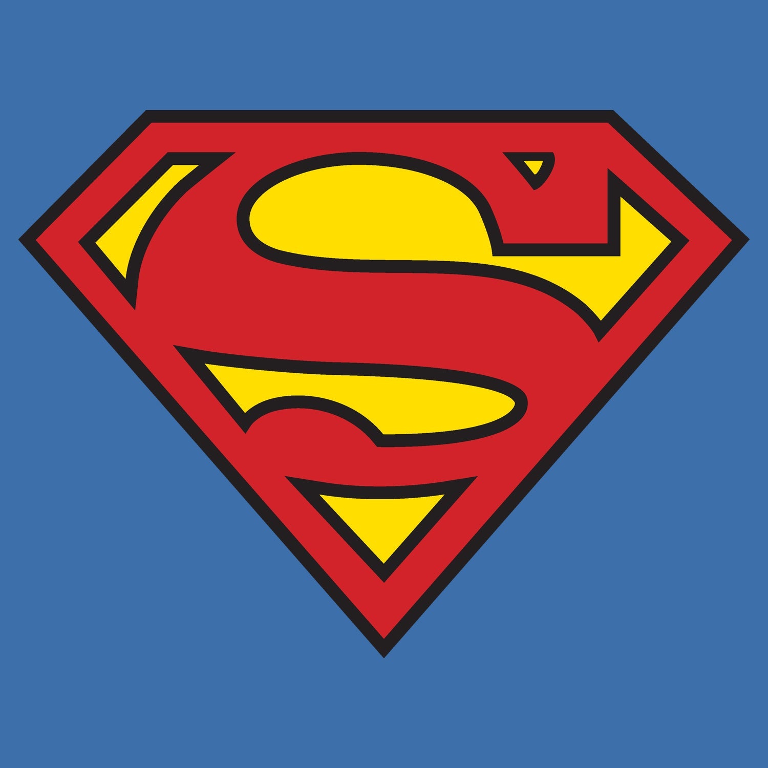 DC Comics Superman Logo Classic Official Kid's T-shirt ()