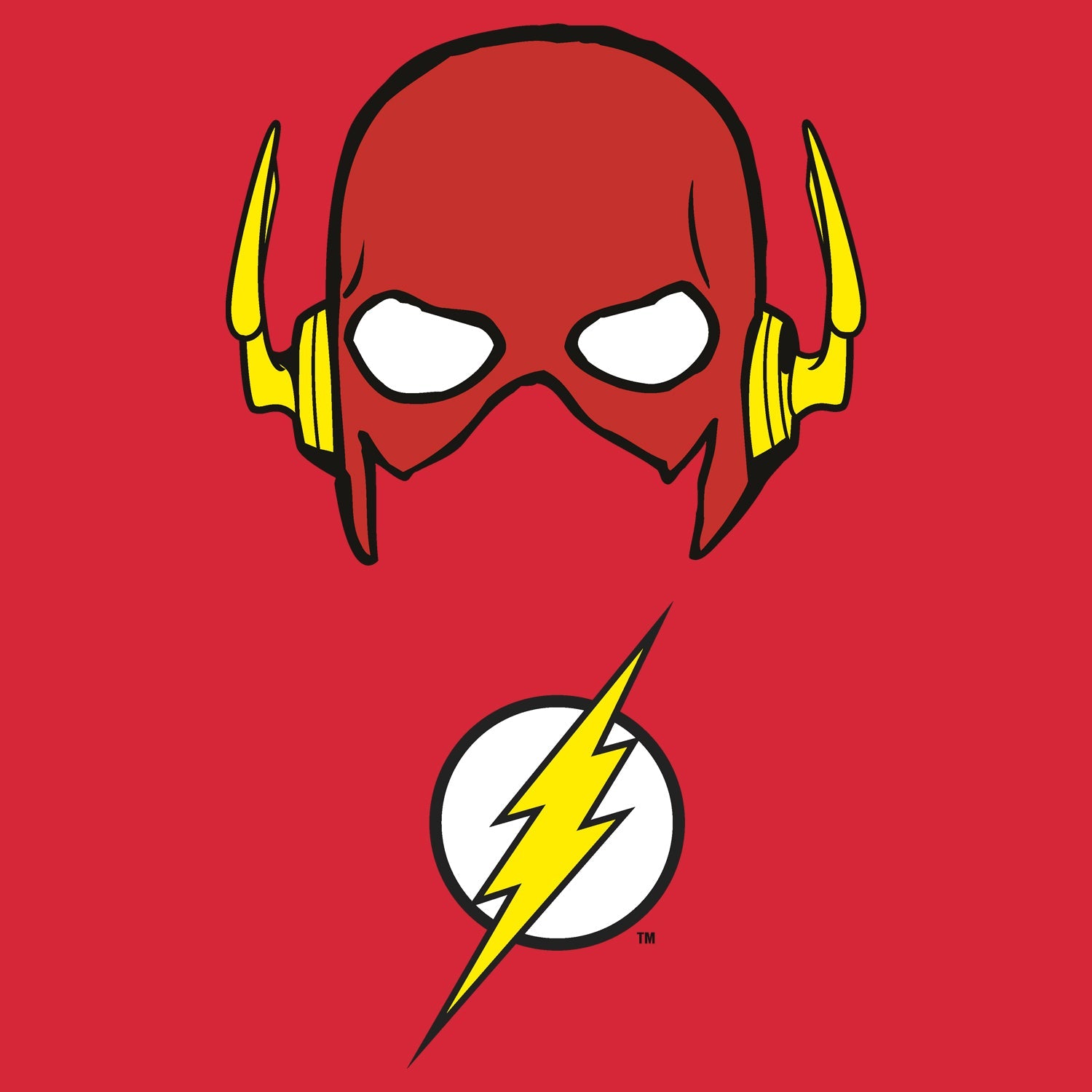 DC Comics Flash Logo Mask Official Kid's T-Shirt ()