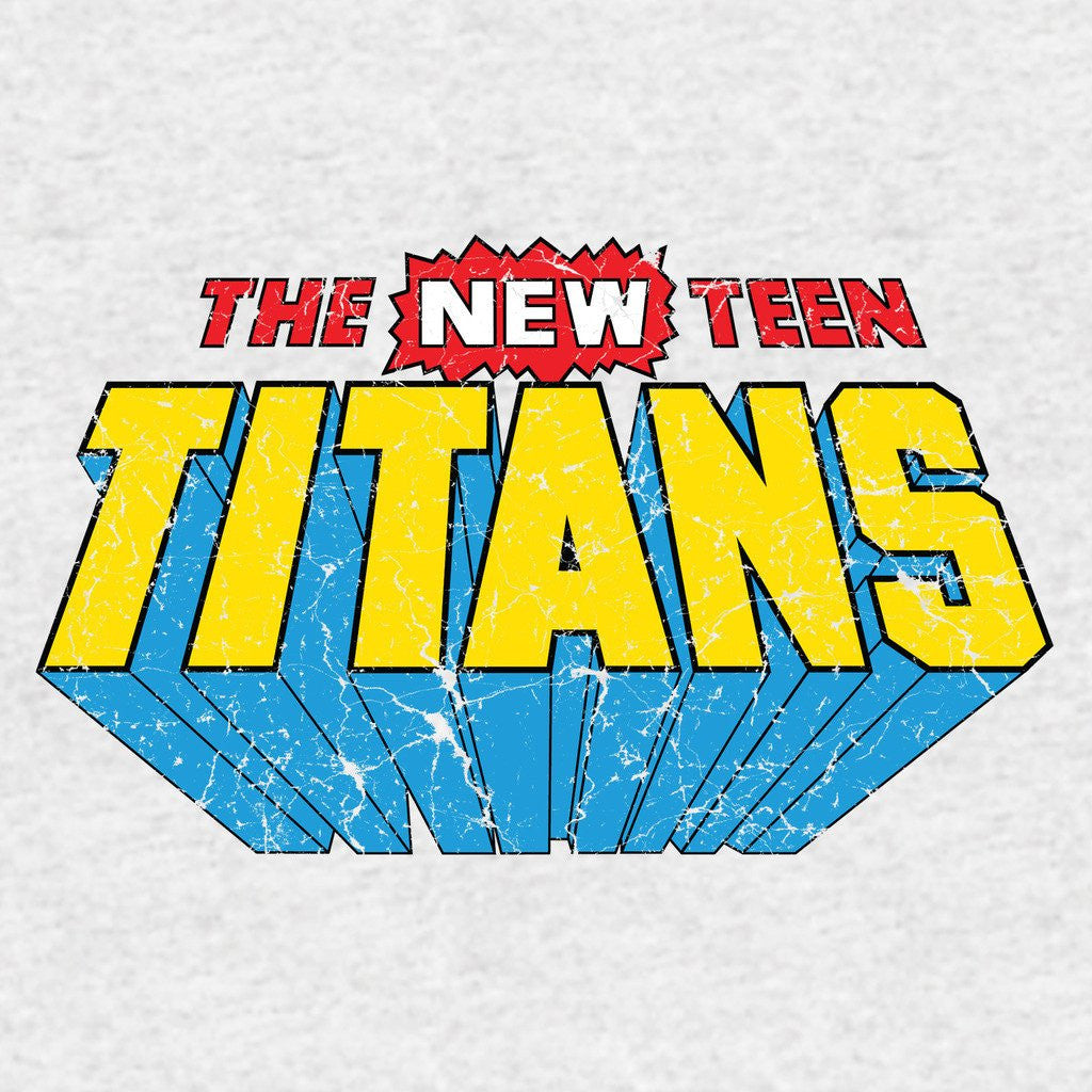 DC Comics New Teen Titans Distressed Logo Official Men's T-shirt ()