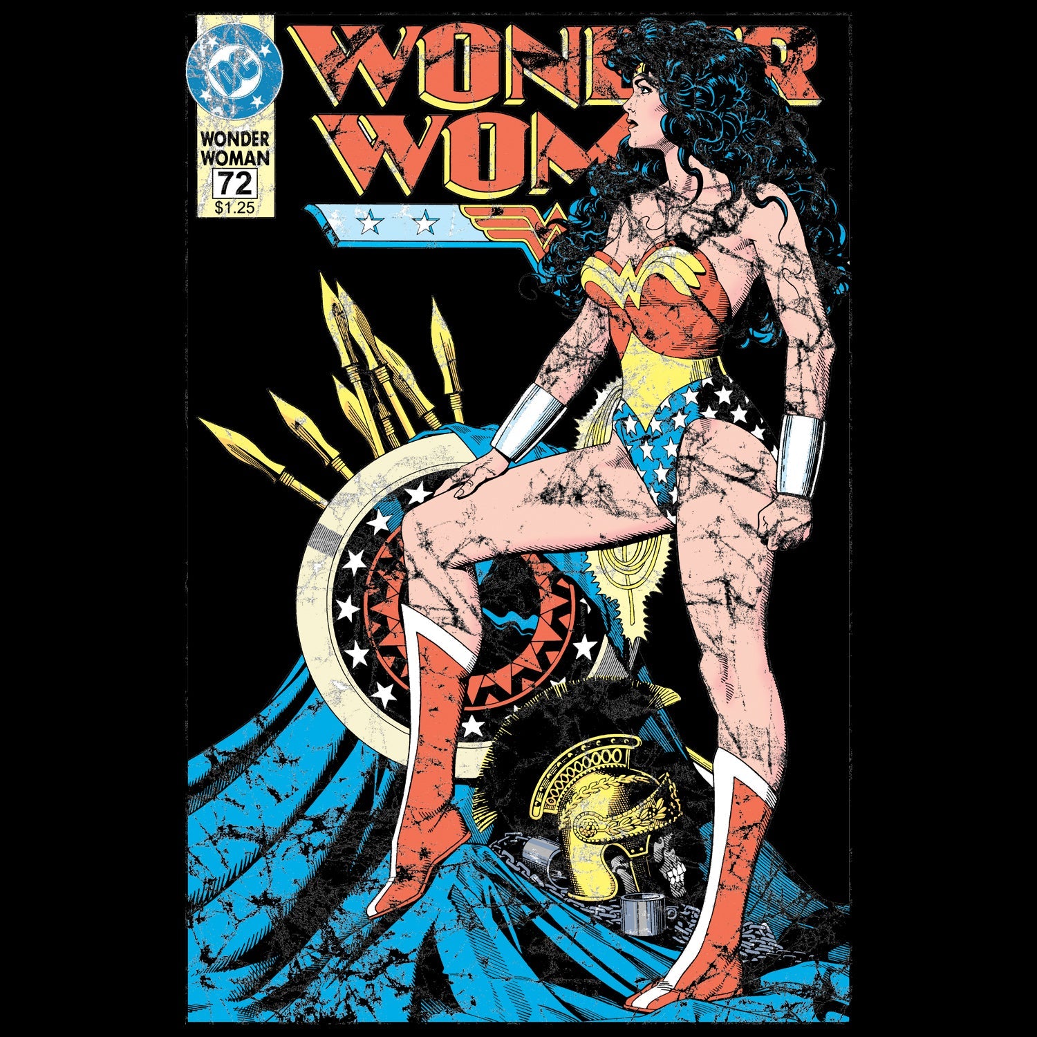 DC Comics Wonder Woman Cover #55 Official Women's T-shirt ()