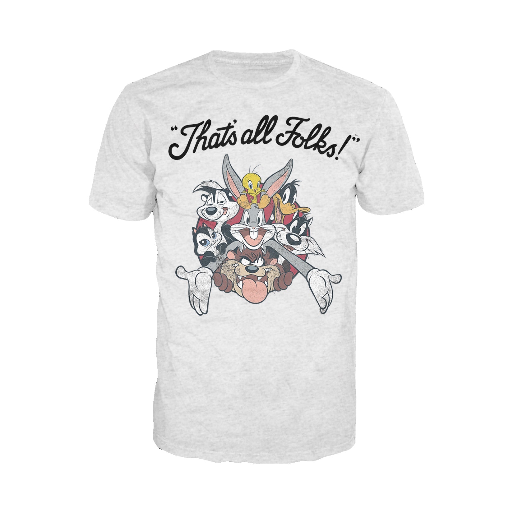 Looney Tunes All Stars That's All Folks Official Men's T-Shirt ()
