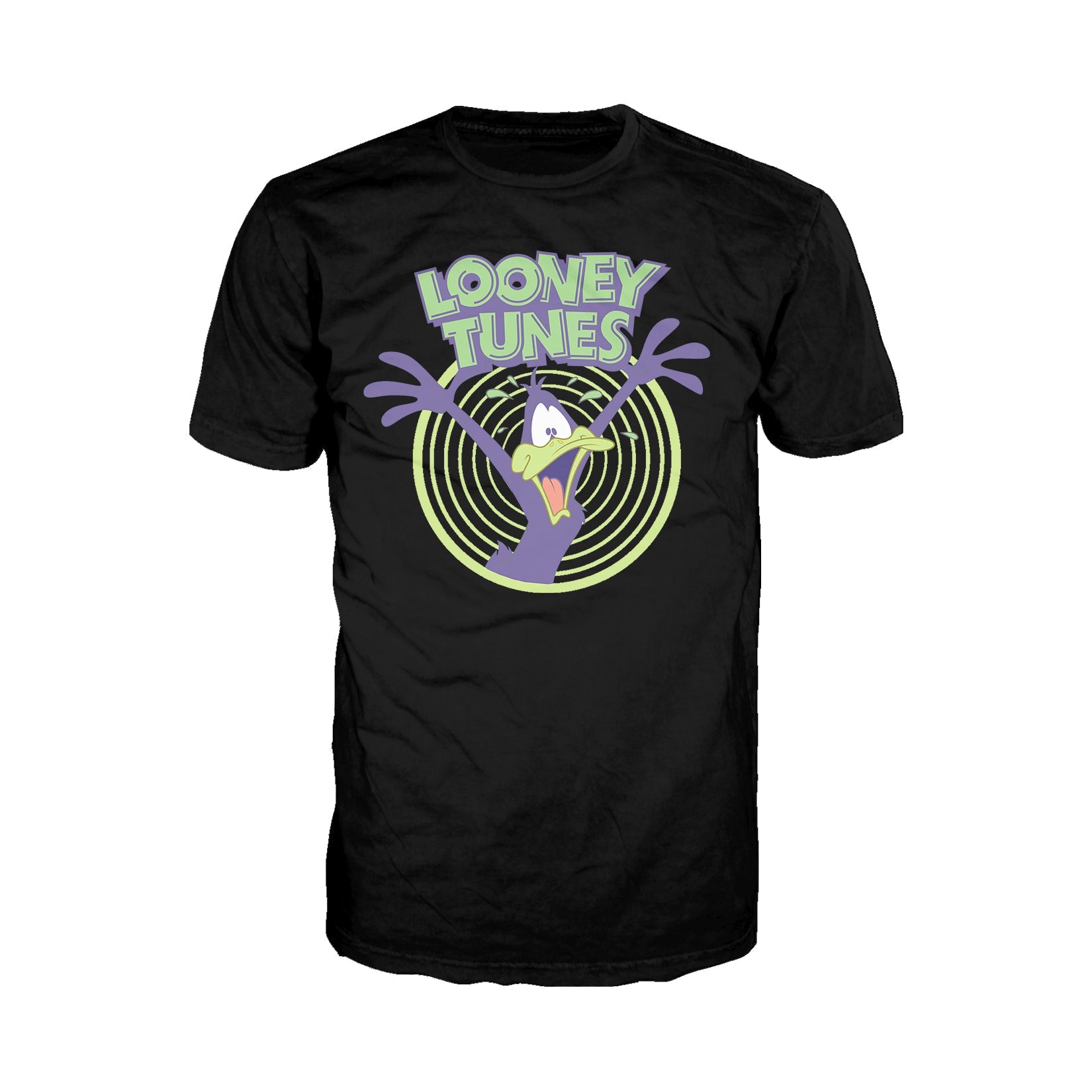 Looney Tunes Daffy Duck Logo Crazy Official Men's T-shirt ()