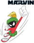 Looney Tunes Marvin Flying Martian Official Women's T-shirt ()