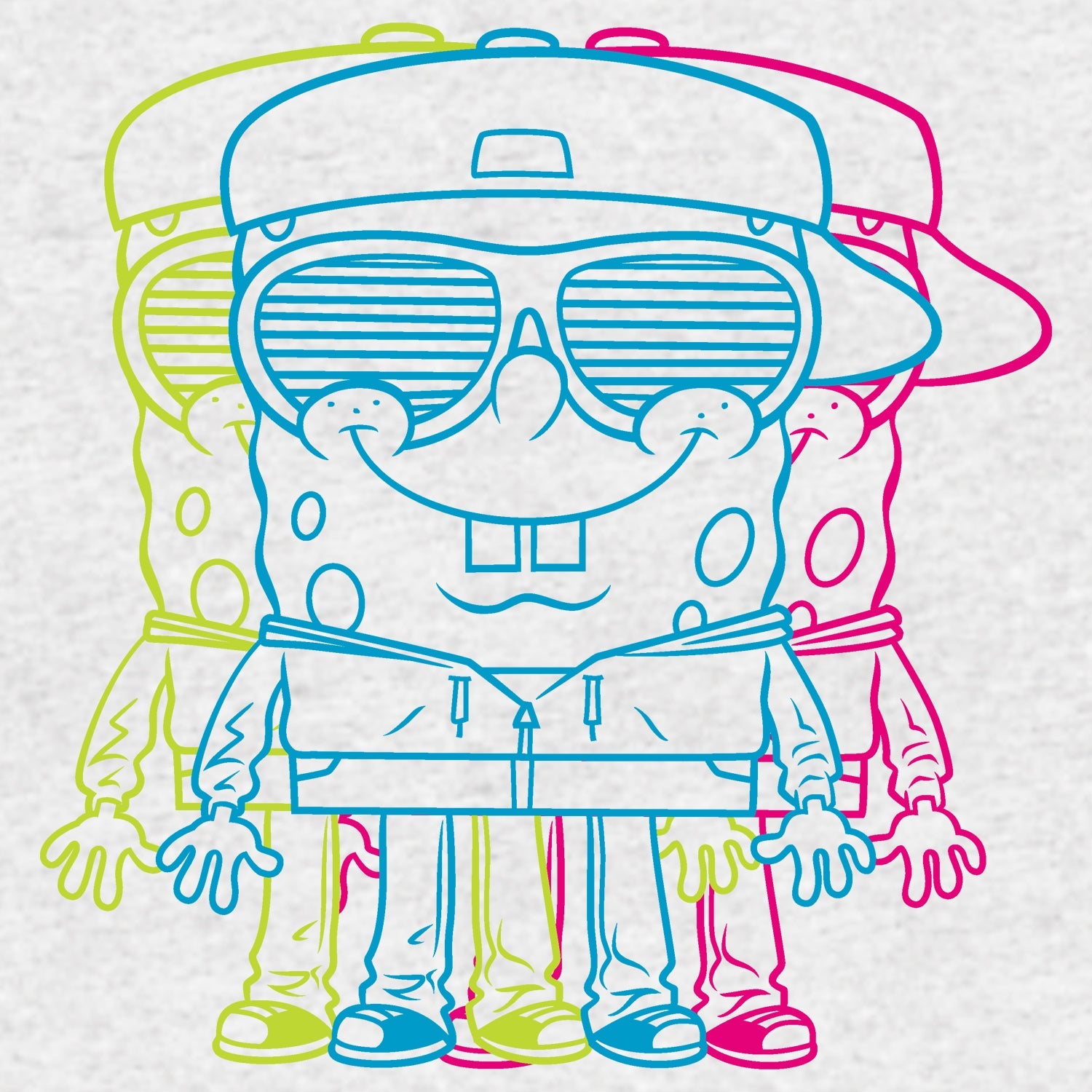 SpongeBob SquarePants 3D Official Men's T-Shirt ()