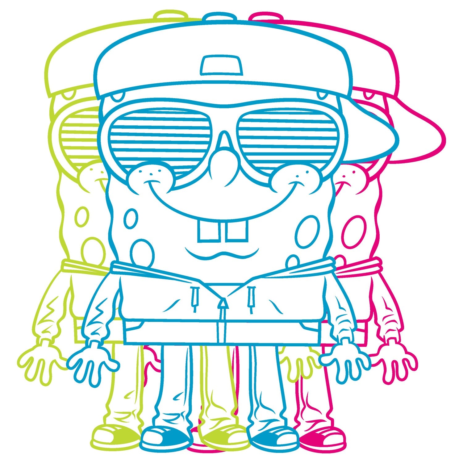SpongeBob SquarePants 3D Official Kid's T-Shirt ()