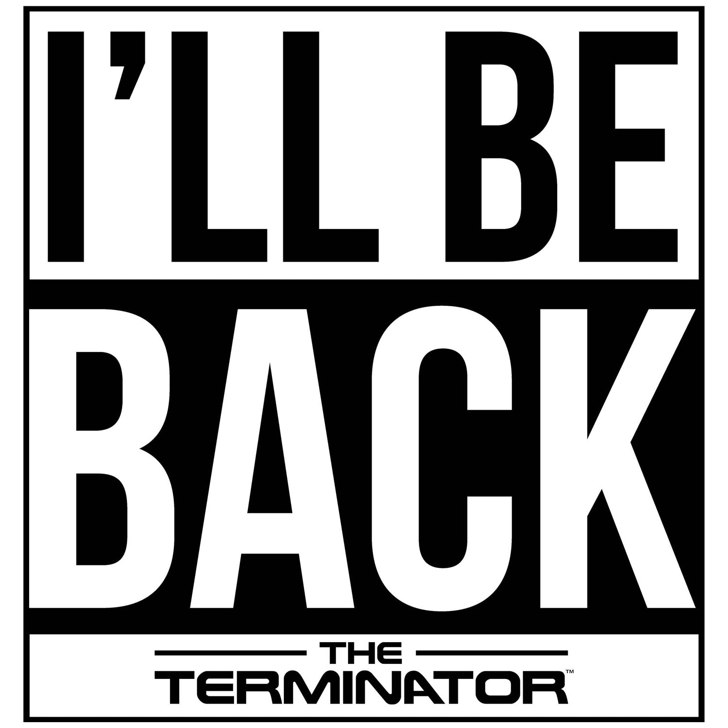 Terminator I'll Be Back Official Women's T-shirt ()