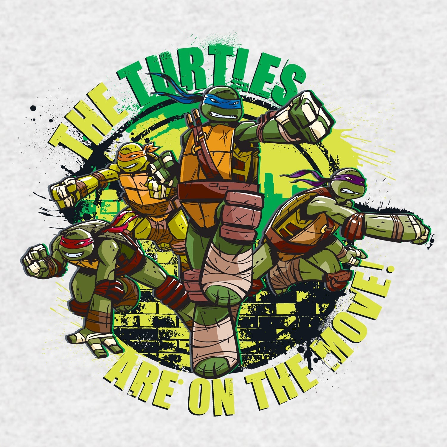 TMNT Gang Move Official Kid's T-Shirt ()