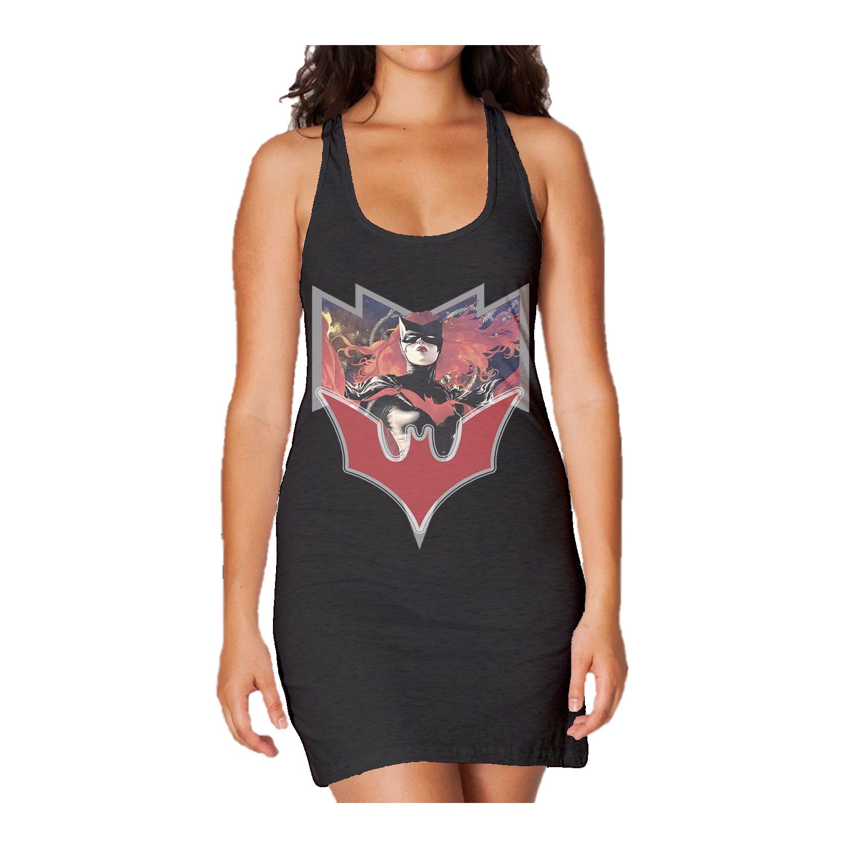 DC Comics Batwoman Logo Elegy Women's Long Tank Dress ()