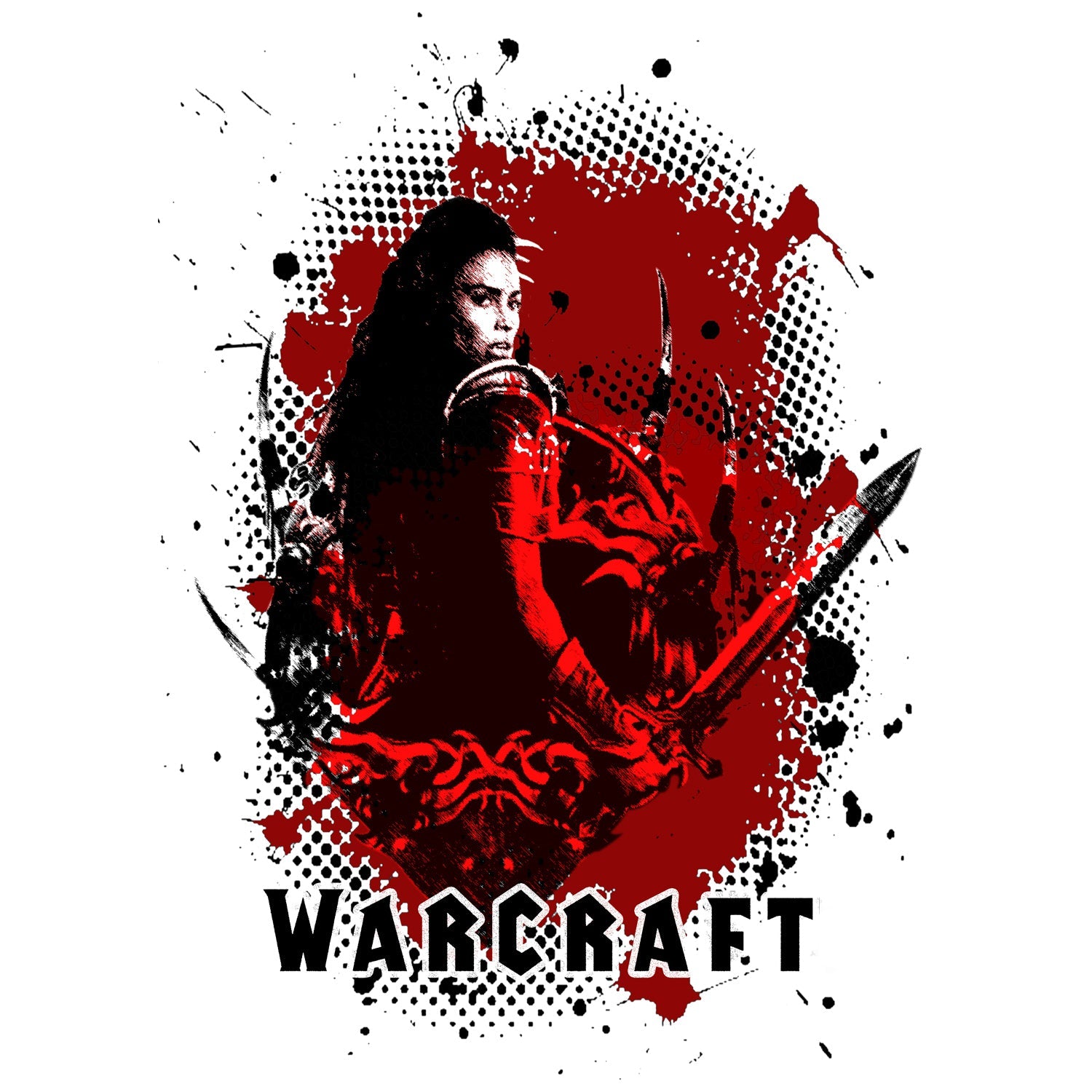Warcraft Garona Stencil Official Men's T-shirt ()