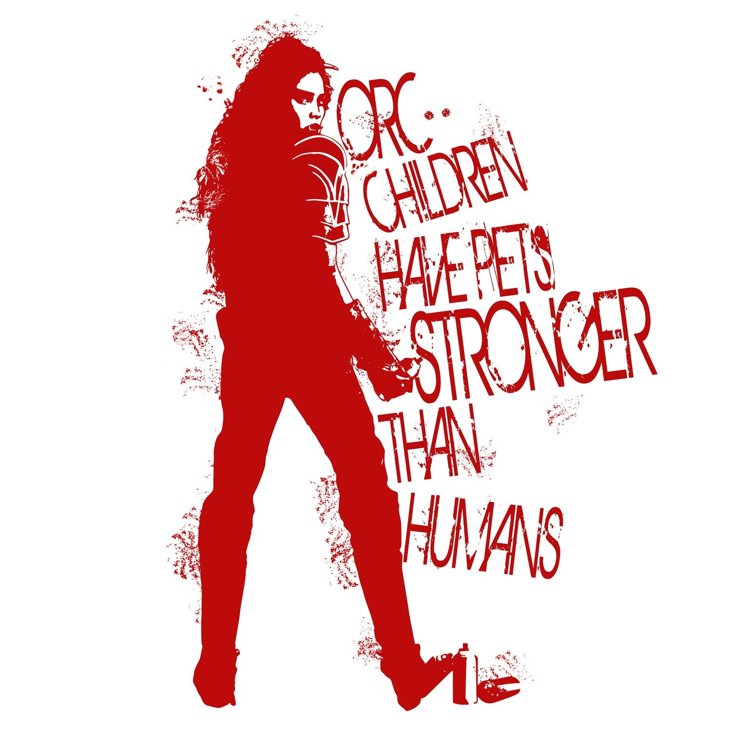 Warcraft Garona Stencil Orc Children Official Women's T-shirt ()