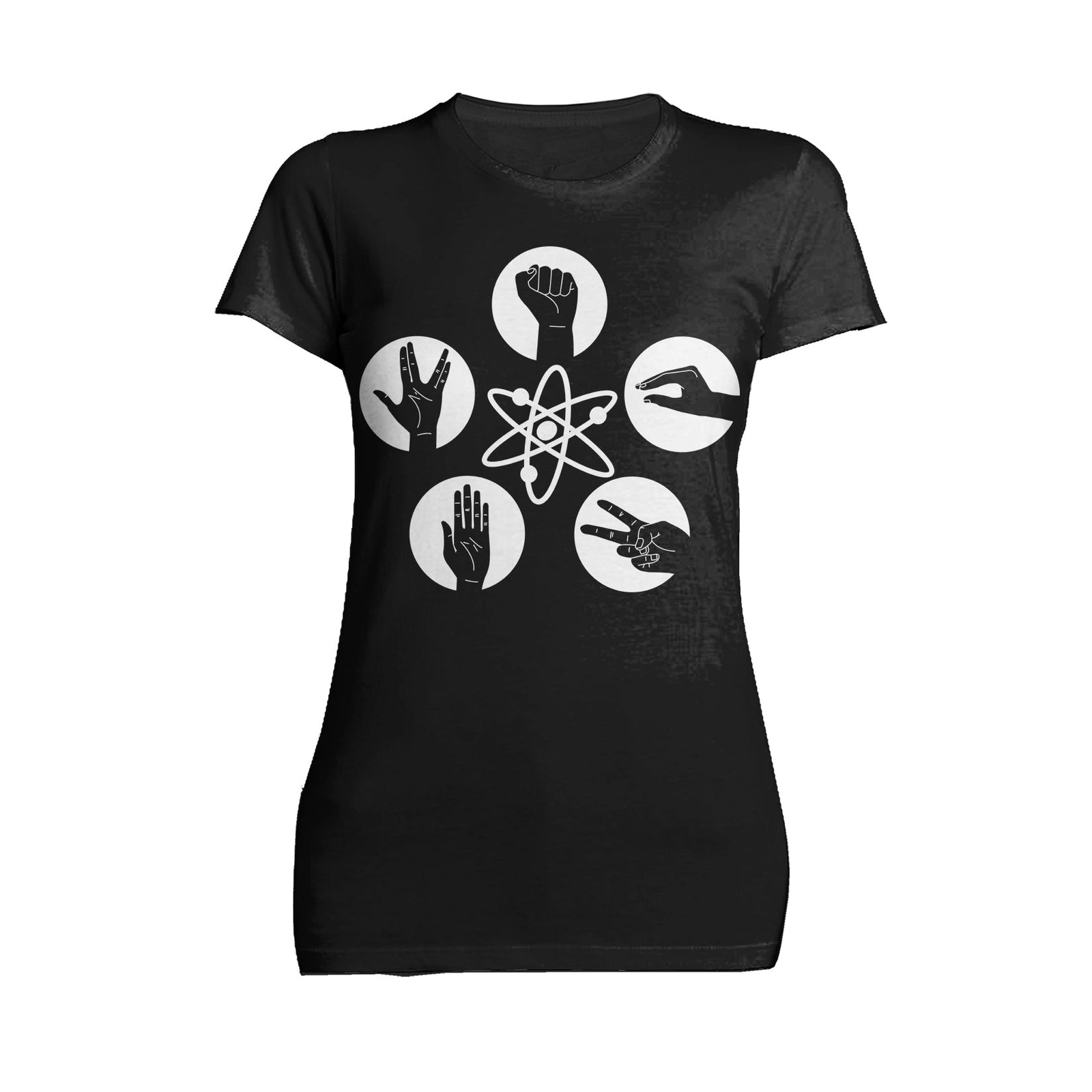Big Bang Theory +Logo Rock Lizard Spock Official Women's T-shirt