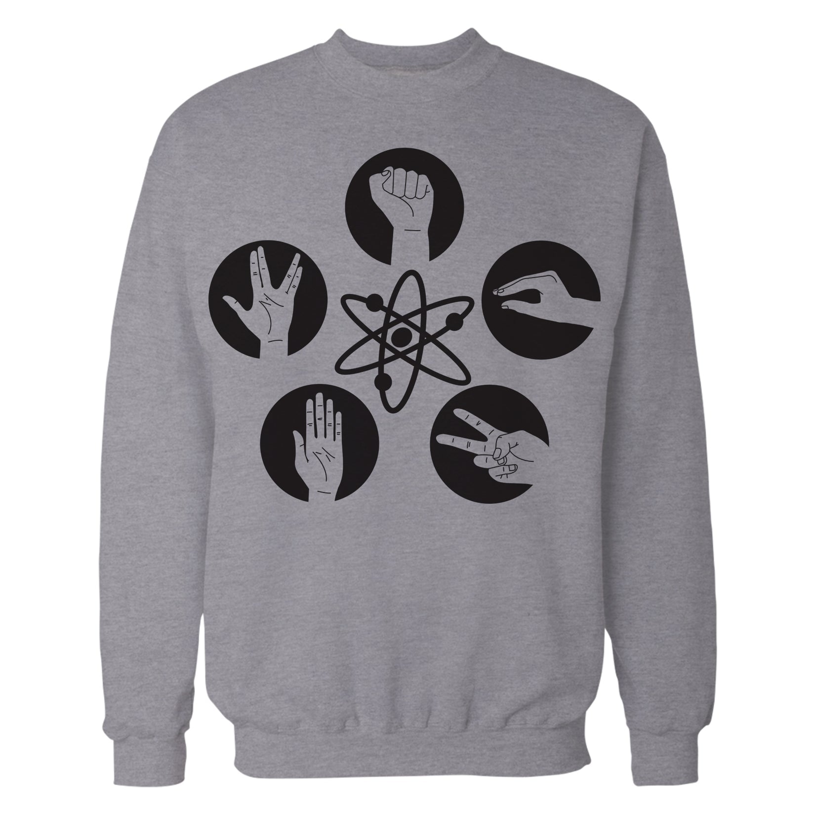 Big Bang Theory +Logo Rock Lizard Spock Official Sweatshirt