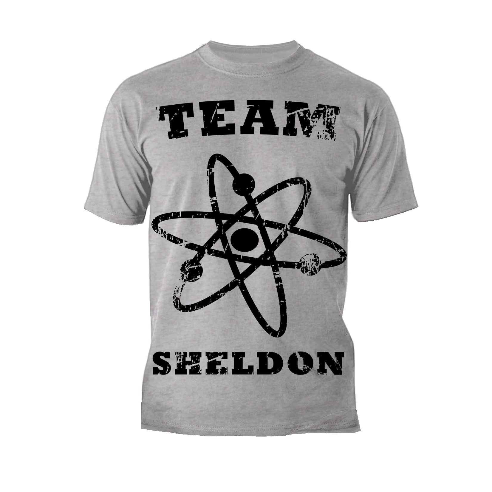 Big Bang Theory +Logo Team Sheldon Atom Official Men's T-shirt
