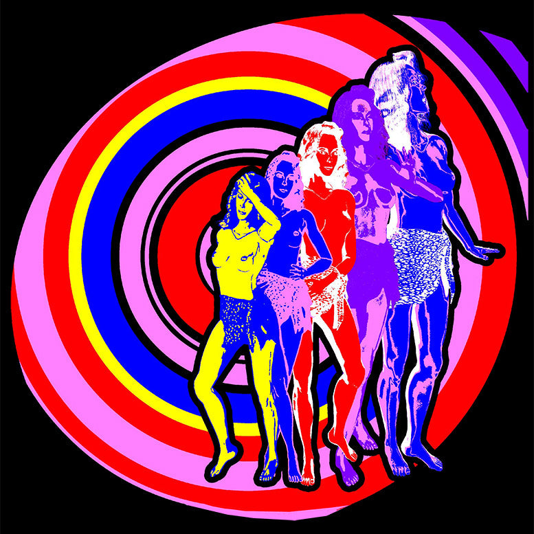 US Brand X Future Retro Spiral Babe Official Men's T-shirt ()