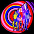US Brand X Future Retro Spiral Babe Official Women's T-shirt ()