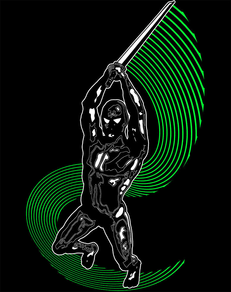 US Brand X Future Retro Urban Ninja Official Women's T-shirt ()