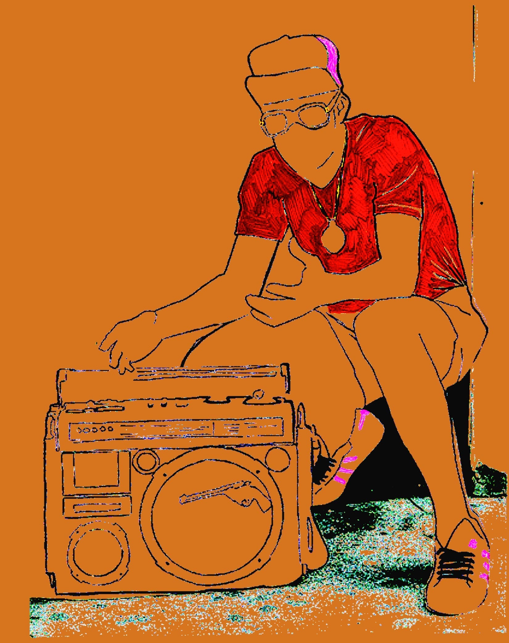 US Brand X Old's Kool Boom Box Official Women's T-Shirt ()