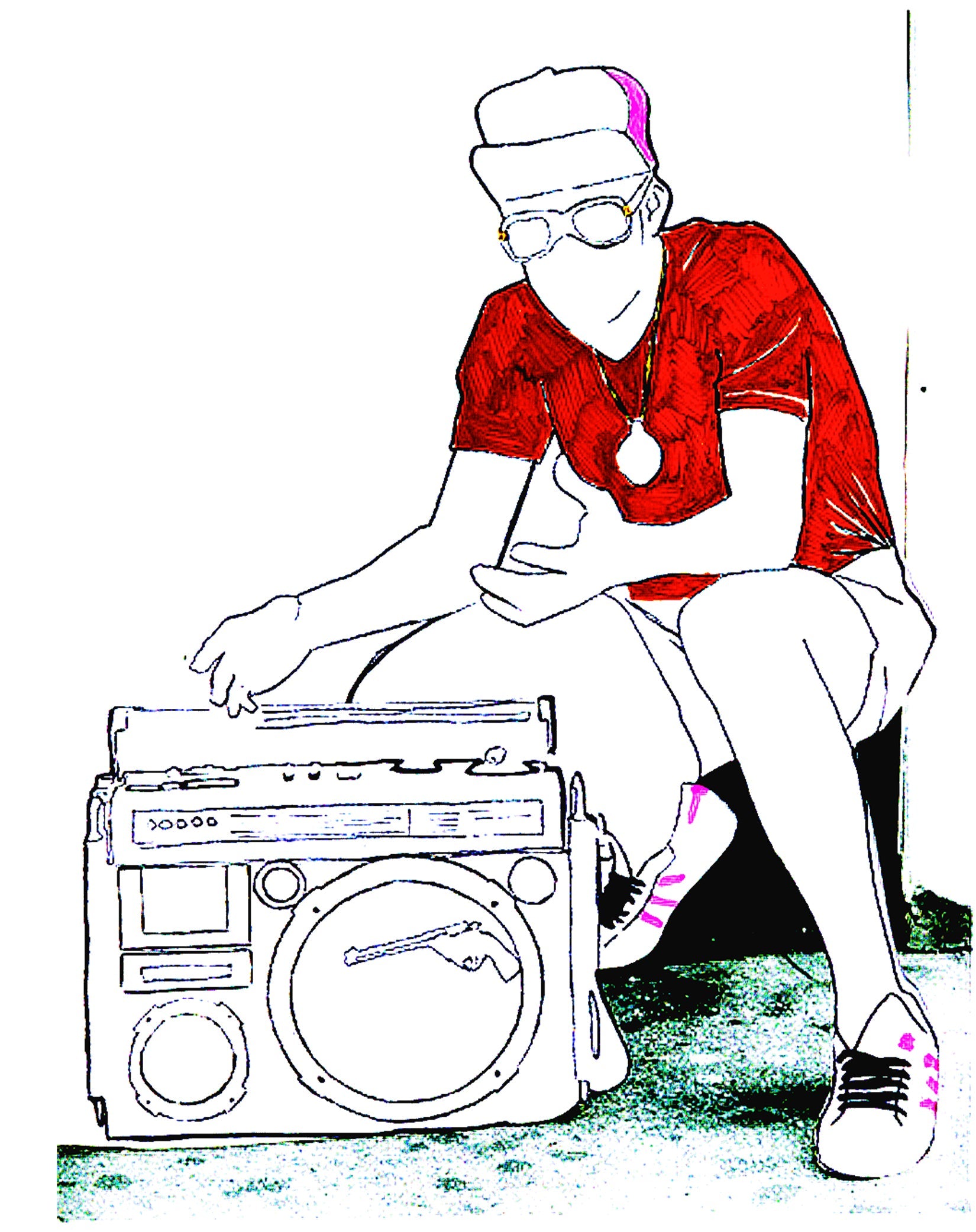 US Brand X Old's Kool Boom Box Official Women's T-Shirt ()