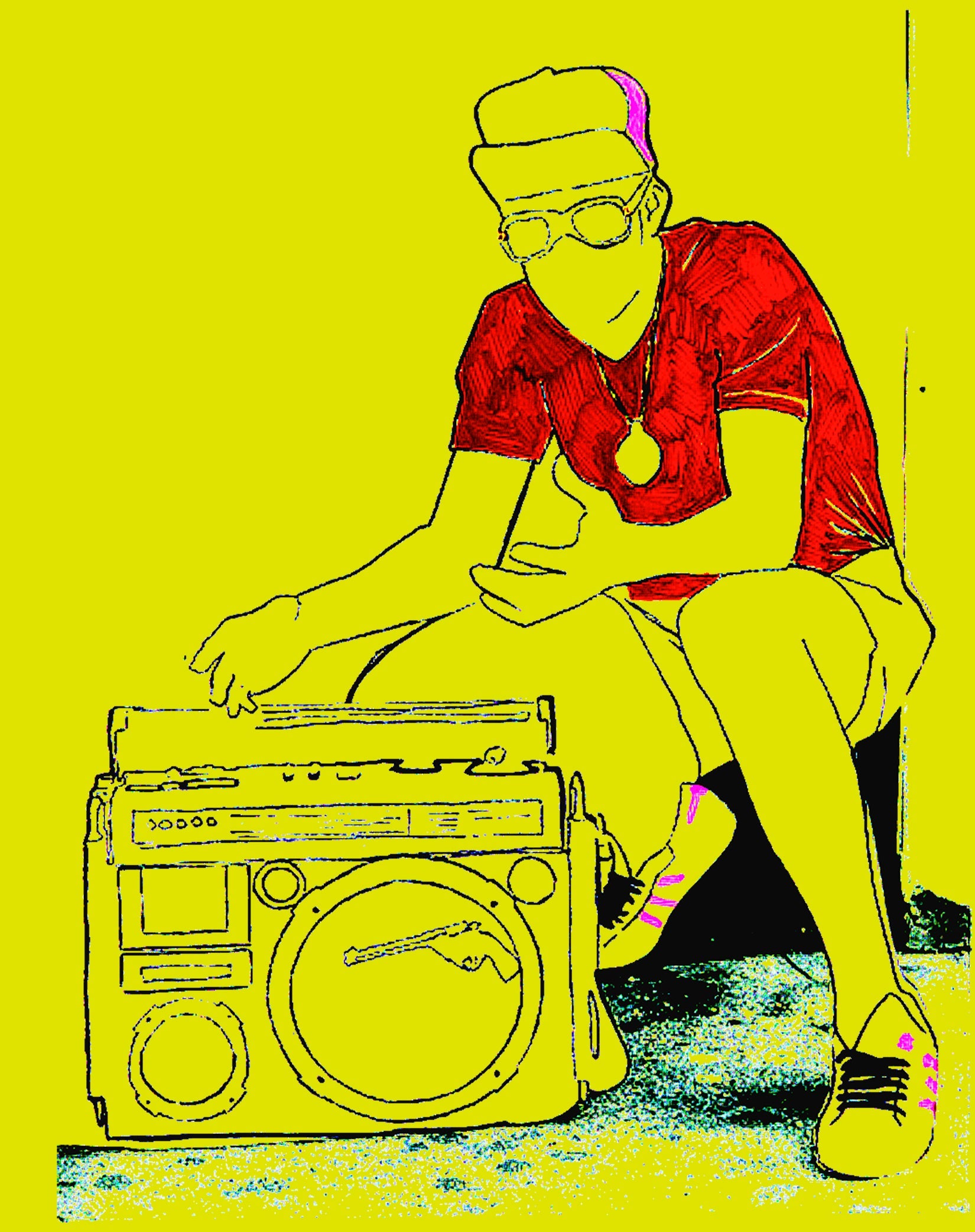 US Brand X Old's Kool Boom Box Official Men's T-Shirt ()