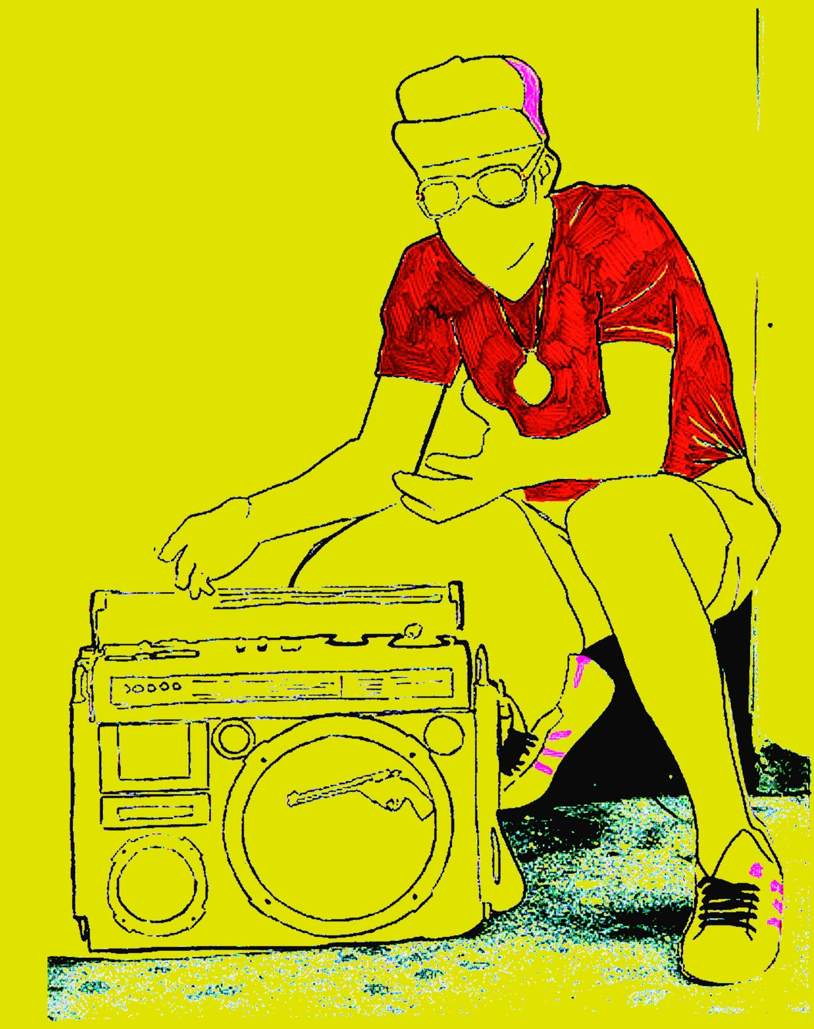 US Brand X Old's Kool Boom Box Official Men's T-Shirt ()