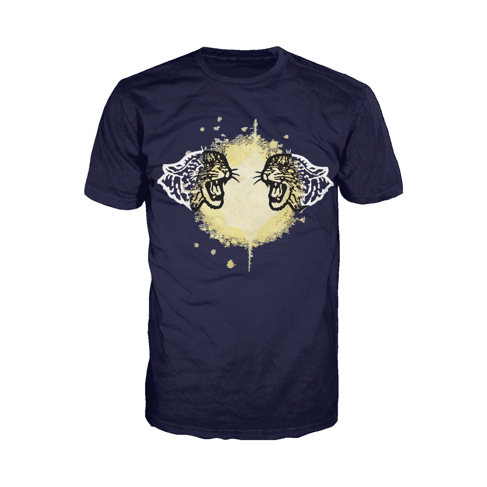 US Brand X Old's Kool Leopard Mirror Official Men's T-Shirt (Navy)