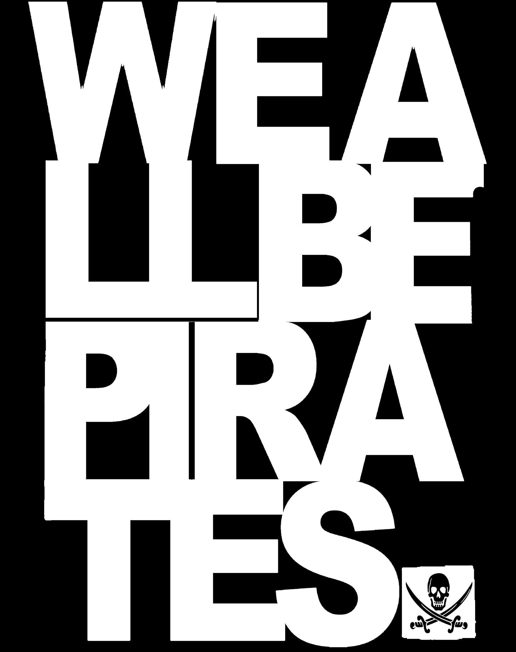 US Brand X Sci Funk We be Pirates Official Men's T-Shirt ()