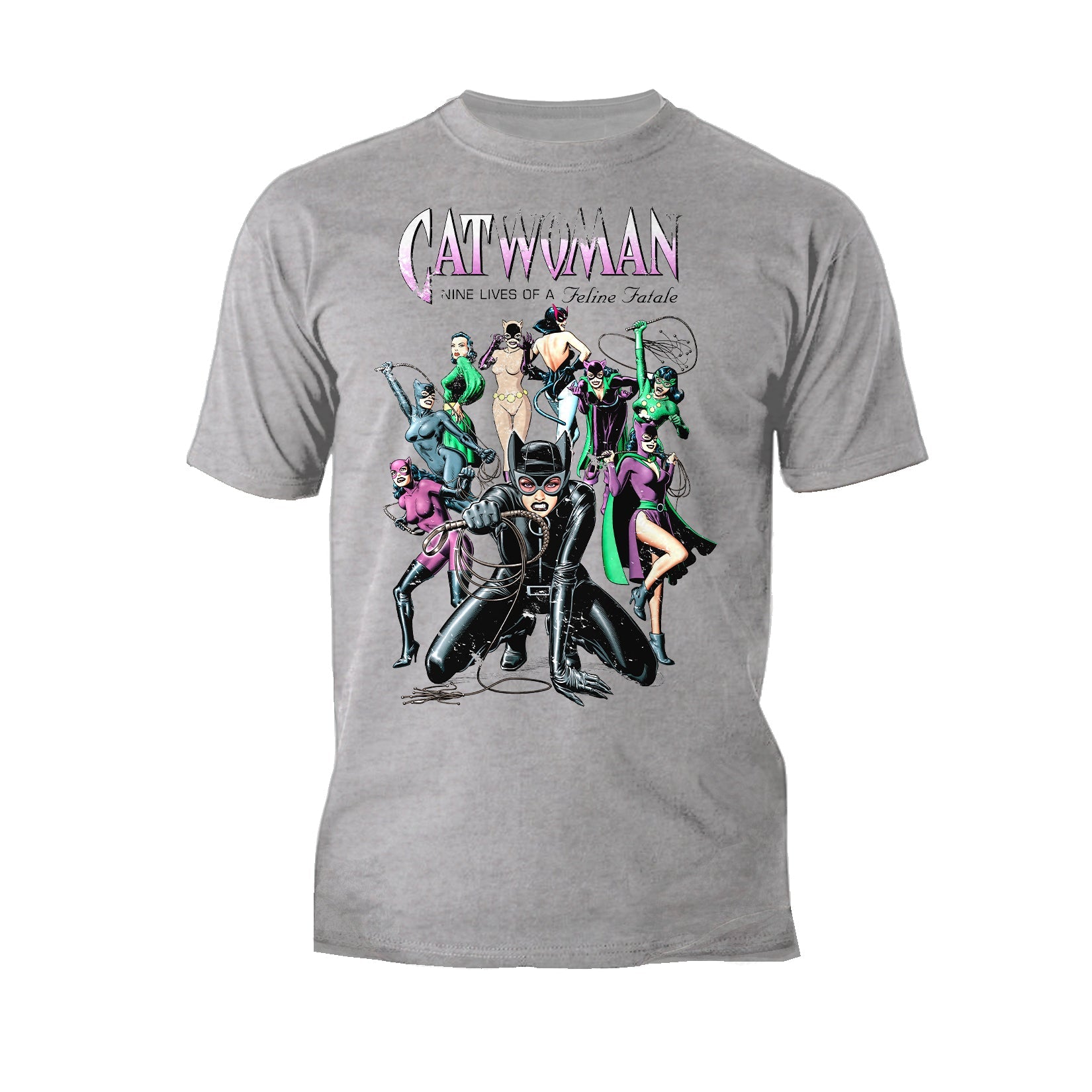 DC Comics Catwoman Cover Nine Lives Official Men's T-Shirt