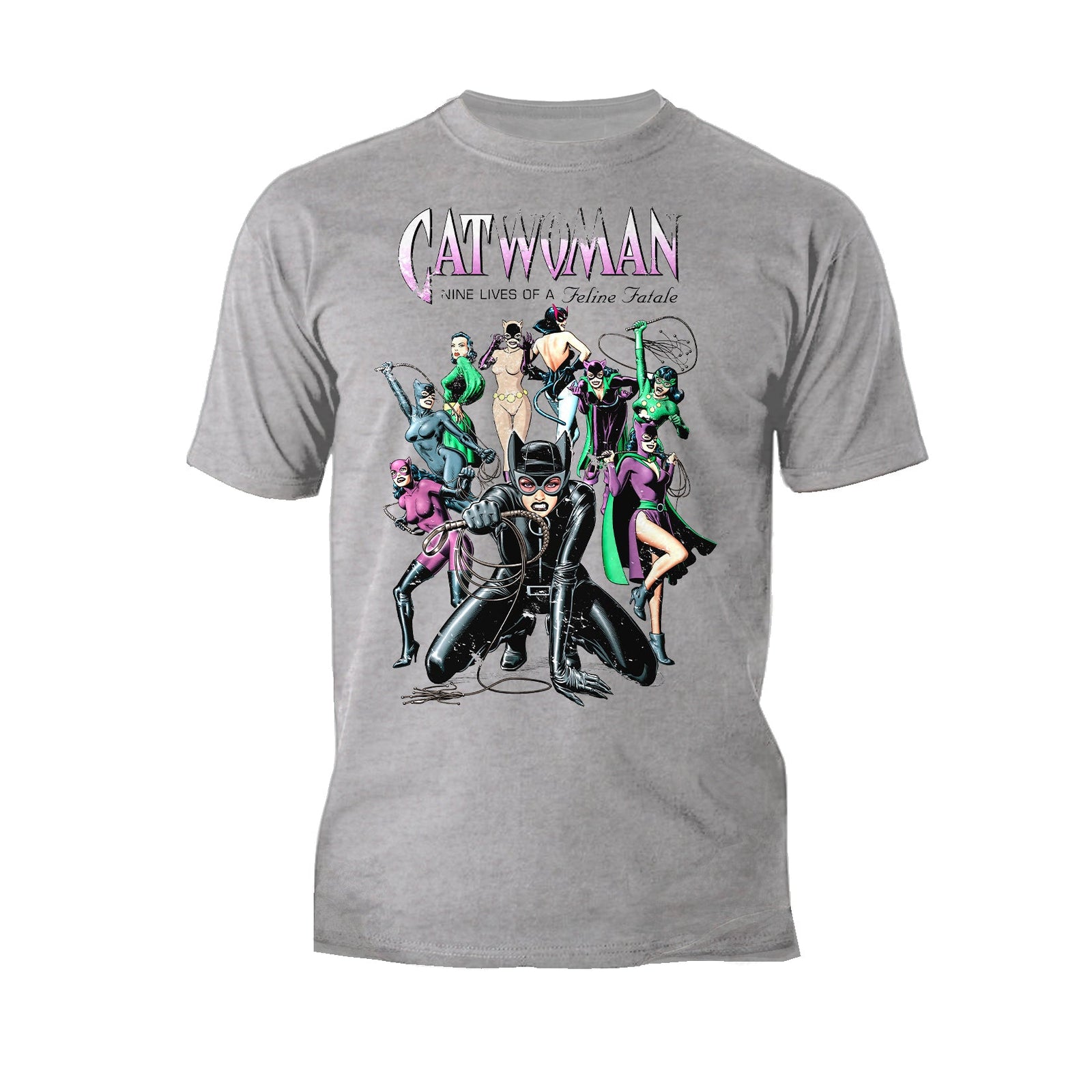 DC Comics Catwoman Cover Nine Lives Official Men's T-Shirt