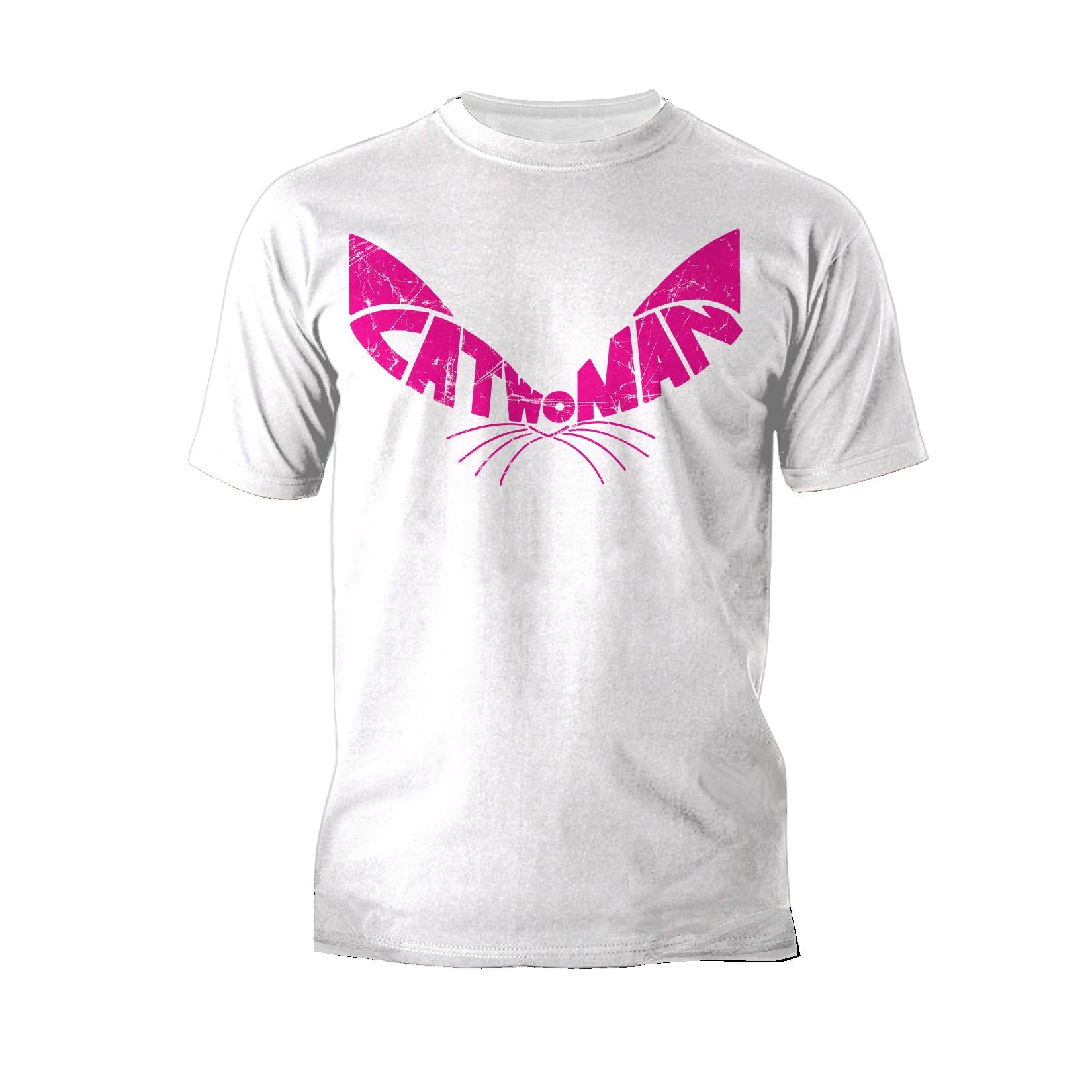 DC Comics Catwoman Logo Ears Dist Official Men's T-Shirt