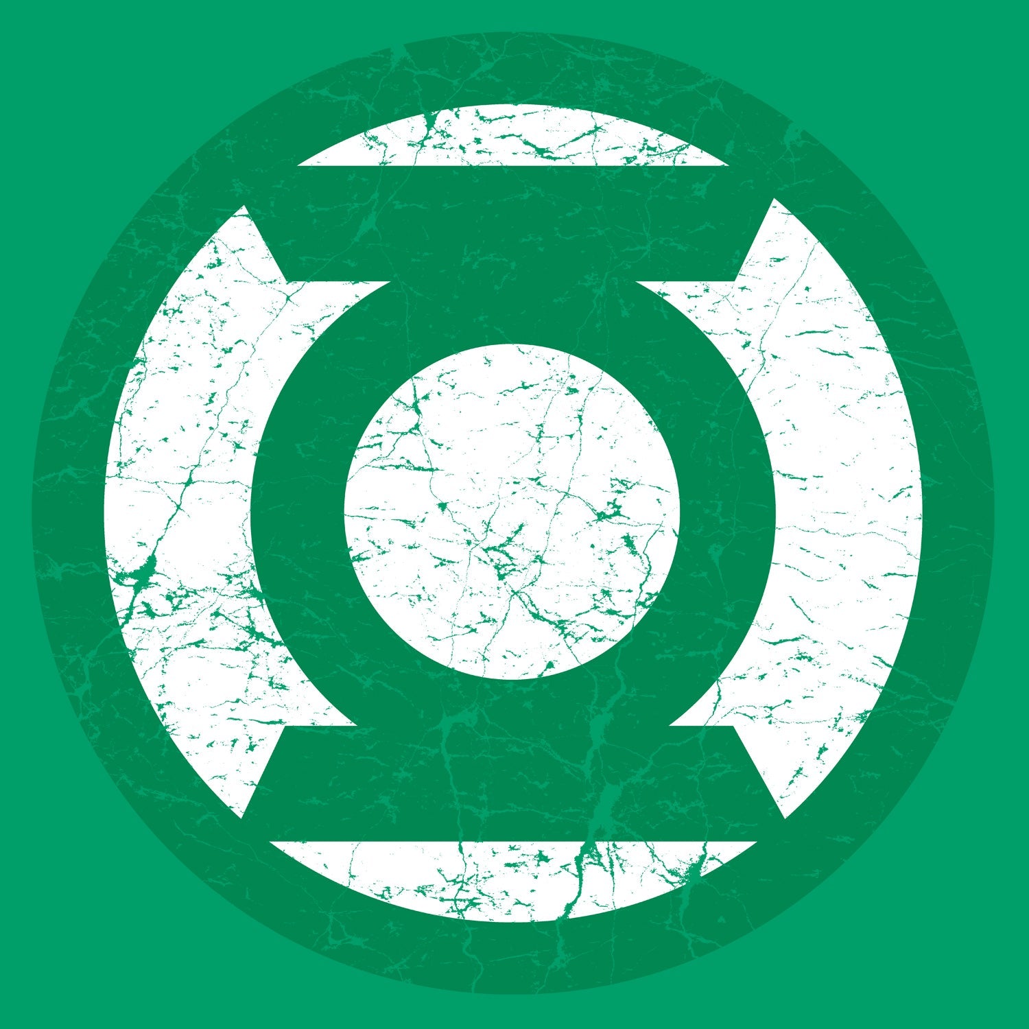 DC Comics  Lantern Distressed Logo Official Women's T-shirt