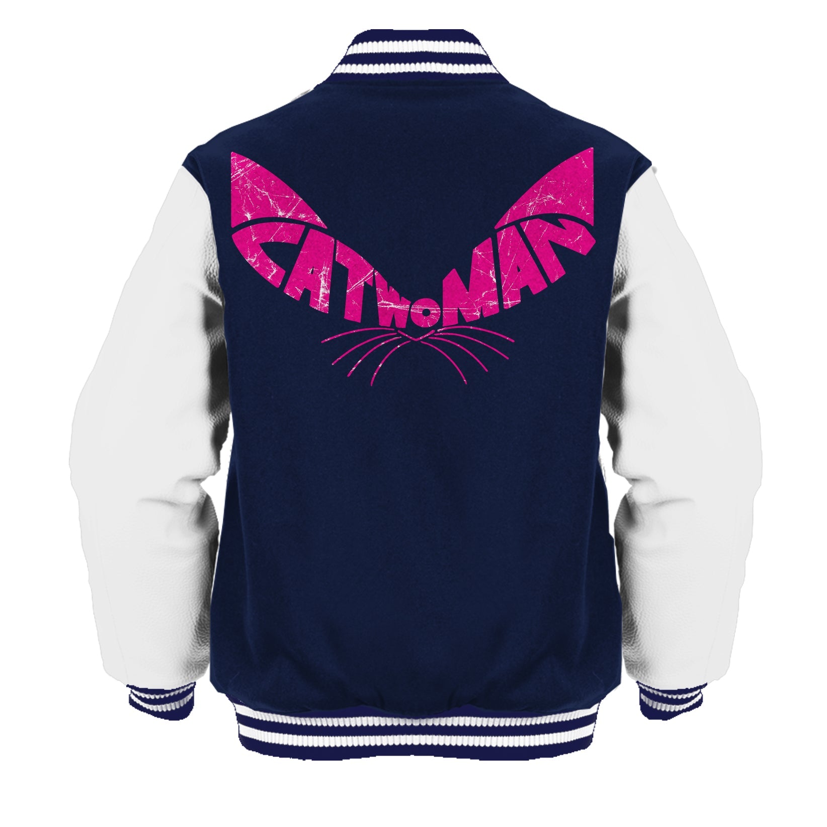 DC Comics Catwoman Logo Ears Dist Official Varsity Jacket