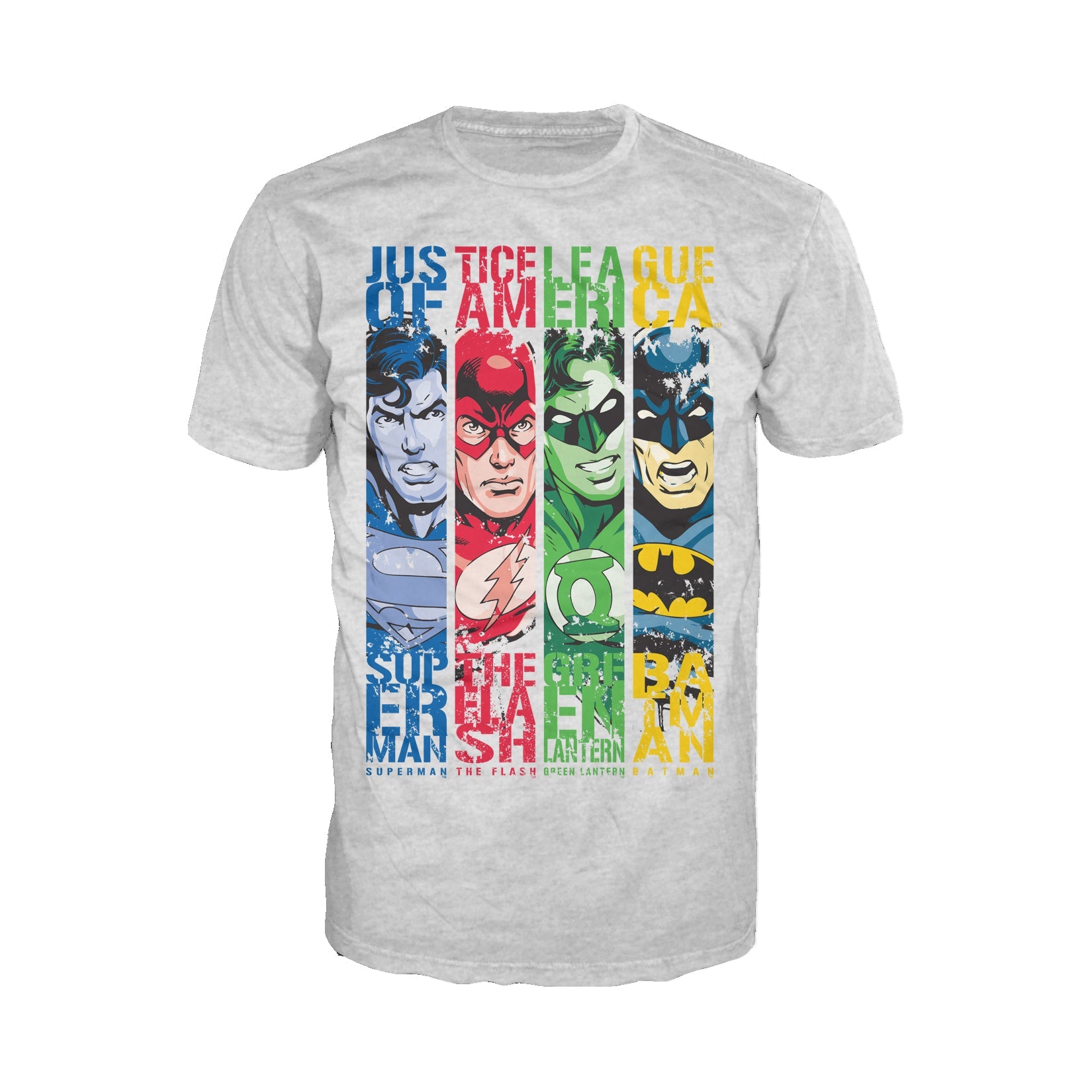 DC Comics Justice League Stripped Official Men's T-Shirt
