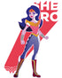 DC Super Hero Girls Wonder Woman Pop Shero Official Kid's T-Shirt ()