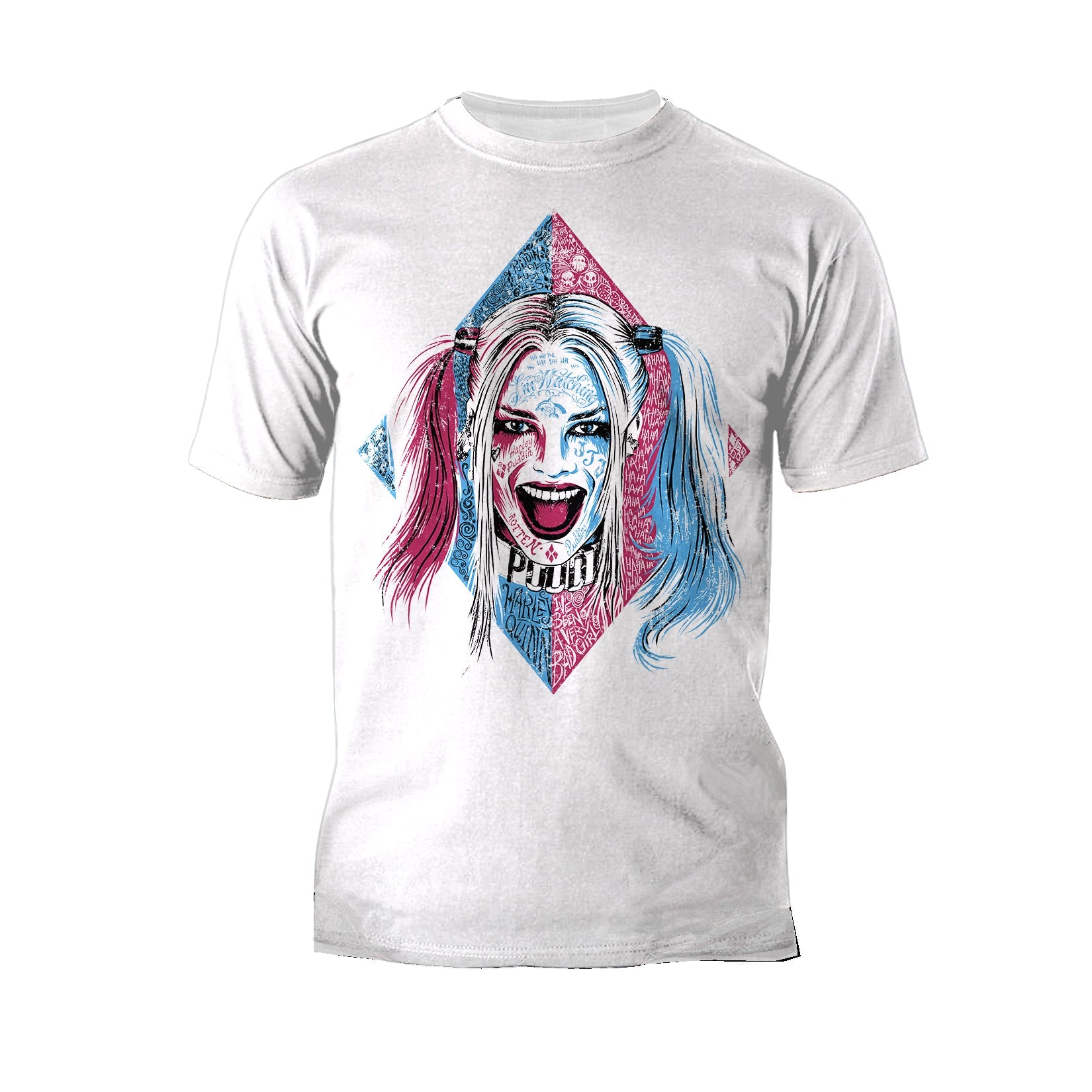 DC Comics Suicide Squad Harley Quinn Lil Face Official Men's T-Shirt ()