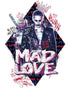 DC Comics Suicide Squad Joker-Harley Quinn Mad Love Official Sweatshirt ()