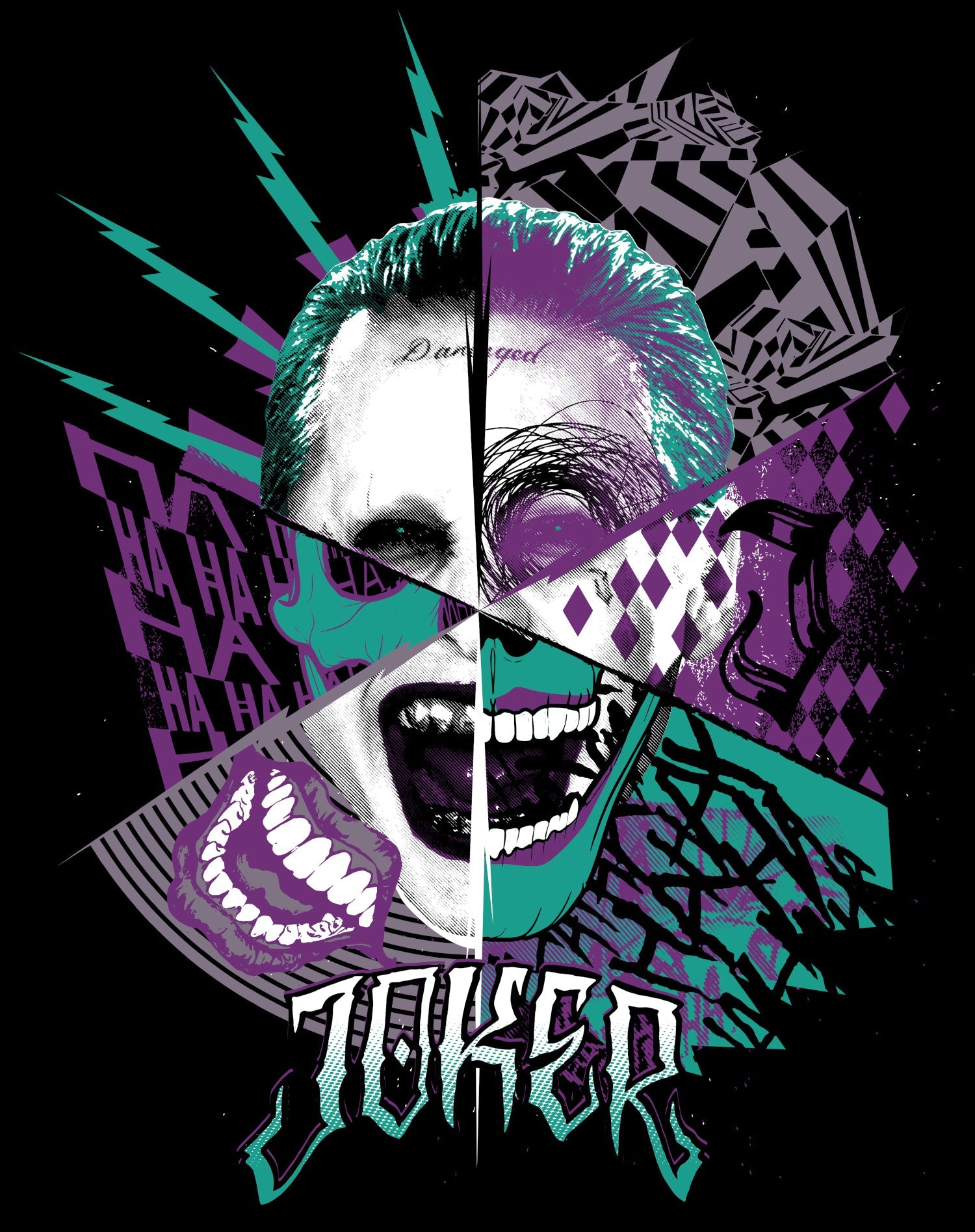 DC Comics Suicide Squad Joker Logo Official Sweatshirt ()