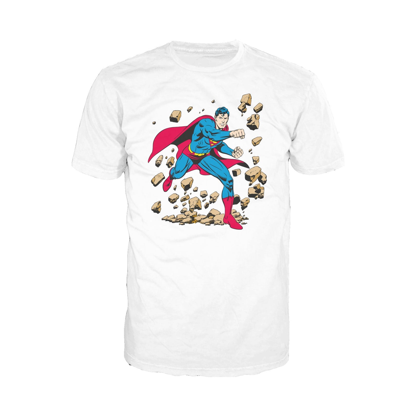 DC Comics Superman Character Classic Smash Official Men's T-shirt
